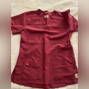 Carhartt Maroon Scrub Set